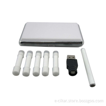 Fashionable E Cigarette with 300puffs Slim Cartridge, Crystal Tip on The Battery